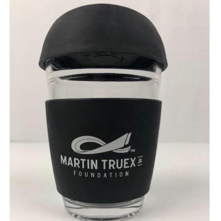 MTJ Foundation Glass Coffee Cup with Lid